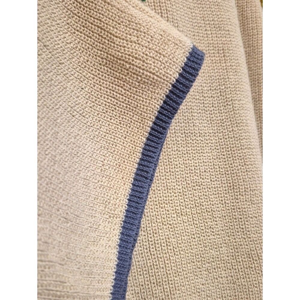 Natural Life Equestrian Horse Embroidered Sweater Vest XL Cotton Linen Western - Picture 11 of 12